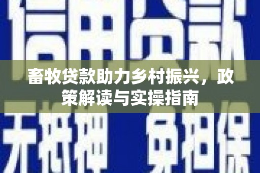 北屯畜牧贷款助力乡村振兴，政策解读与实操指南